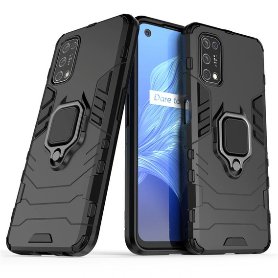 Etui do Realme 7 5G, Kickstand Ring, czarne