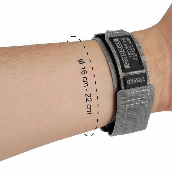 Pasek Nylonowy ERBORD MP84 do Samsung Galaxy Watch 4/5/6 40/42/43/44/45/46/47MM, Szary