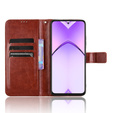 Etui z klapką do Oppo A80, Crazy Horse Wallet, brązowe