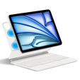 Etui z klawiaturą do iPad Air 13" 2025/2024 (7/6 gen.), Magnetic Keyboard Touchpad, białe