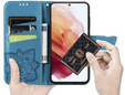 Etui z klapką do Realme 12 Pro 5G / 12 Pro+ 5G, Butterfly, niebieskie