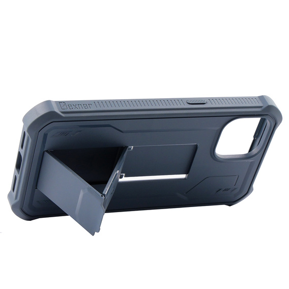 Etui pancerne do iPhone 13 / 14, Dexnor Full Body, granatowe