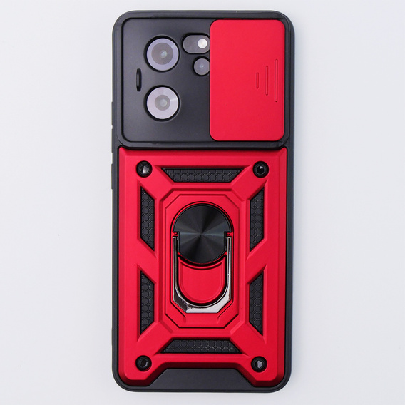 Etui pancerne do Xiaomi 13T / 13T Pro, CamShield Slide, czerwone