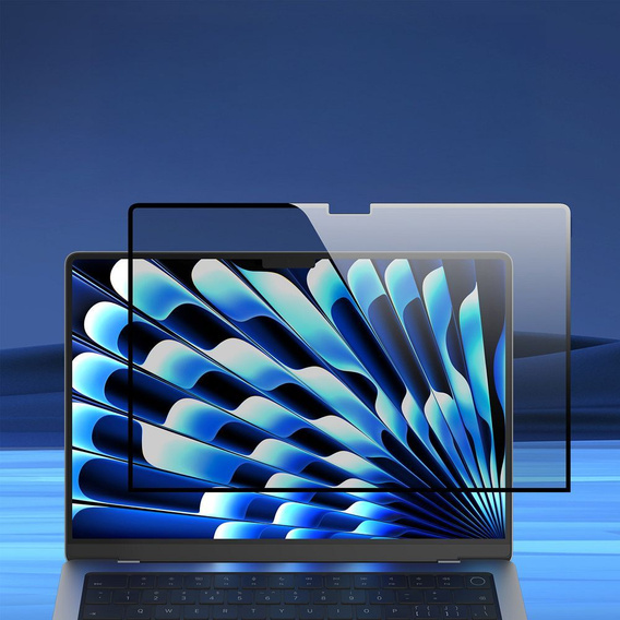 Folia prywatyzująca Dux Ducis Privacy Film na MacBook Air 13.6" 2022/2024/2025– ochrona prywatności i komfort pracy