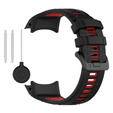 Pasek silikonowy do Garmin Instinct 3 Solar / Instinct 3 AMOLED 50 mm, sportowy – czarno-czerwony