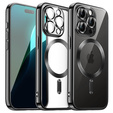 Etui do iPhone 16 Pro, Electro MagSafe, czarne + Szkło na ekran