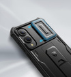 Pancerne etui Dexnor z osłoną kamery i podstawką do Samsung Galaxy S25 Edge - czarne