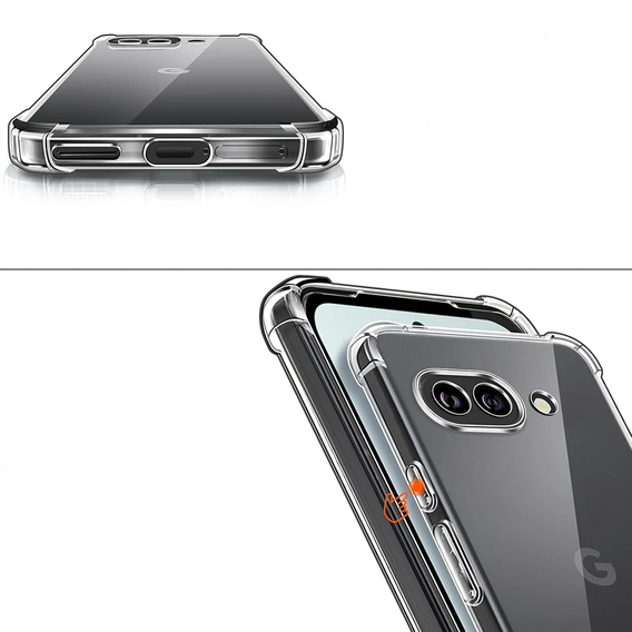 Etui do Google Pixel 9A, Dropproof, przezroczyste