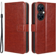 Etui z klapką do Huawei Nova 11i, Crazy Horse Wallet, brązowe