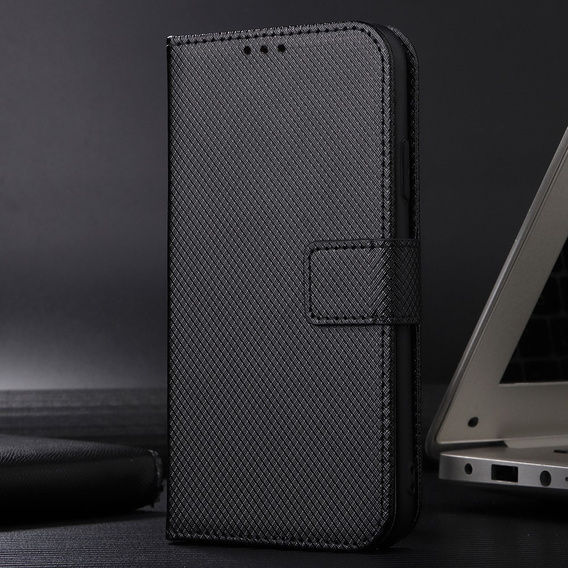 Etui z klapką do Realme C55, Wallet, Smart Magnet, czarne