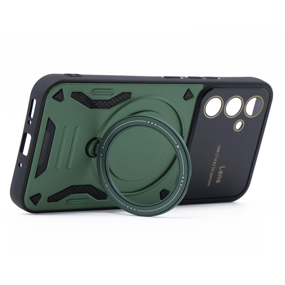 Etui pancerne do Samsung Galaxy A54 5G, CamShield MagSafe, zielone