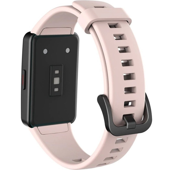 Pasek Silikonowy do Huawei Band 6 / Honor Band 6, Sand Pink