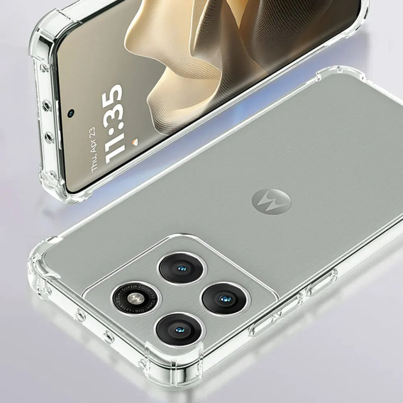 Pancerne etui Clear Armor do Motorola Edge 60 Pro – przezroczyste