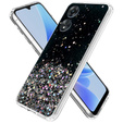Etui do Oppo A17, Glittery, czarne