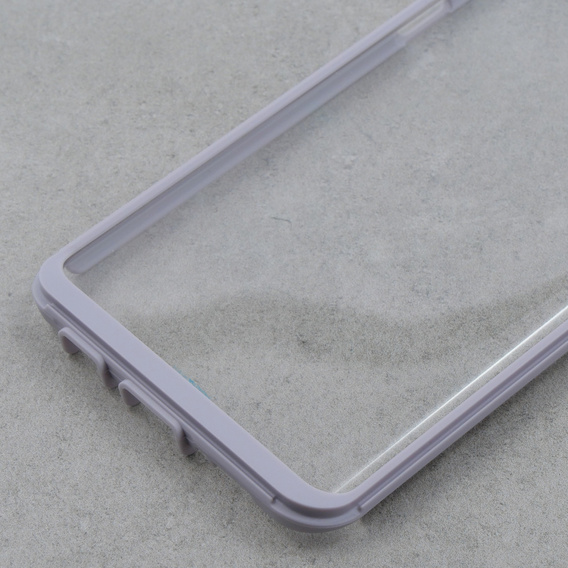 Etui do Samsung Galaxy S10 Plus, Dexnor Full Body Rugged, przezroczyste / fioletowe