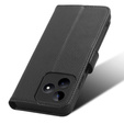 Etui z klapką do Realme Note 50, Wallet Smart Magnet, czarne