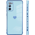 Etui do Samsung Galaxy S20 FE, Electro heart, niebieskie