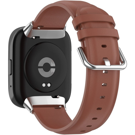 Pasek Skórzany do Xiaomi Redmi Watch 3 Active, Brązowy