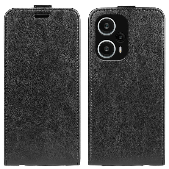 Etui z klapką do Poco F5 5G, Flip, czarne