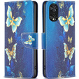 Etui z klapką do TCL 40 NxtPaper, Wallet, Butterflies niebieskie