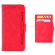 Etui z klapką do Xiaomi Redmi 13C / Poco C65, Card Slot, czerwone