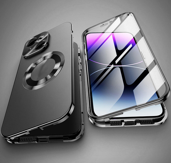 Etui do iPhone 13, Dual Glass, do Magsafe, czarne