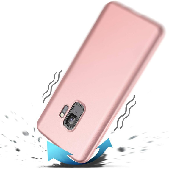 Etui do Samsung Galaxy S9, Suritch Full Body, różowe rose gold