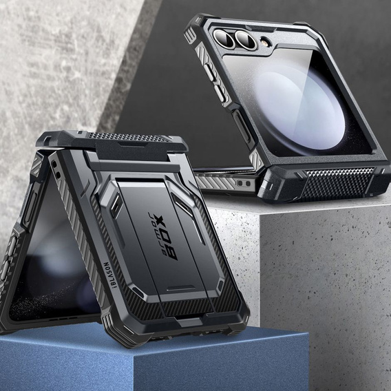 Etui Supcase IBLSN Armorbox do Samsung Galaxy Z Flip7 FE / Z Flip6, Czarne