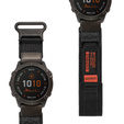 Pasek Nylonowy ERBORD MP84 Quickfit do Garmin Fenix 5X/6X/6X PRO/7X, Czarny, Rozmiar S/M