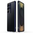Etui bumper z metalową ramką do Samsung Galaxy S25 Ultra – niebieskie