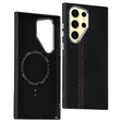 Etui do Samsung Galaxy S23 Ultra, Carbon Fiber MagSafe, czarne