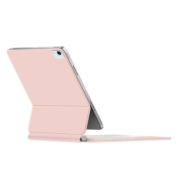 Etui z klawiaturą do iPad Air 13" 2025/2024 (7/6 gen.), Magnetic Keyboard Touchpad, różowe