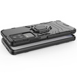 Etui do Xiaomi Poco F4 5G, Kickstand Ring, czarne