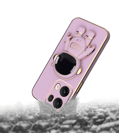 Etui do Oppo Reno 13 Pro, Astronaut, fioletowe