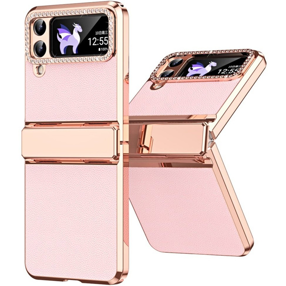 Etui do Samsung Galaxy Z Flip 4 5G, ElectroLeather, różowe