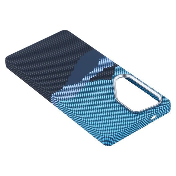 Etui do Samsung S25 Ultra, Carbon Fiber MagSafe, niebieskie / granatowe
