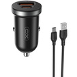 Ładowarka samochodowa XO CC56 30W – USB + USB-C + kabel USB-C