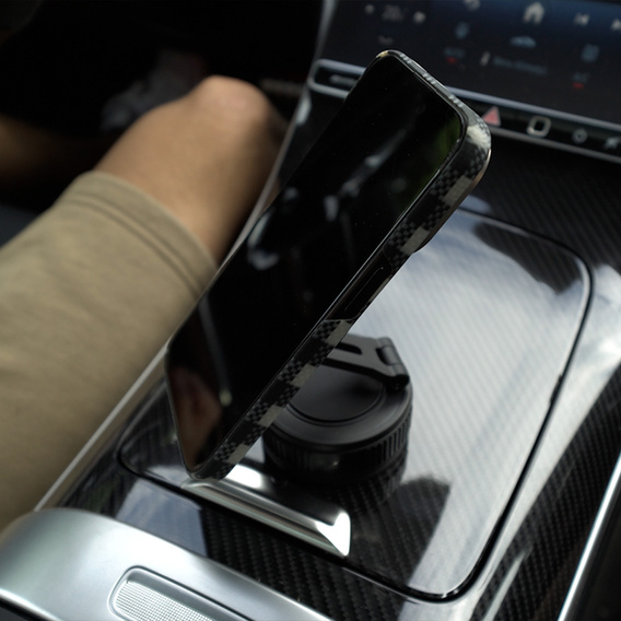 Magnetyczny uchwyt próżniowy do telefonu, do smartfonów z MagSafe i etui magnetycznych