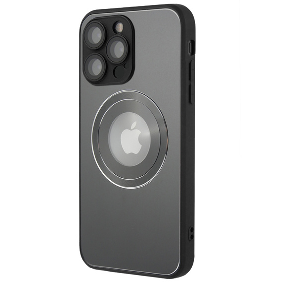 Etui do MagSafe do iPhone 14 Pro Max, Hole for Apple Logo, szare