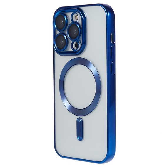 Etui do iPhone 14 Pro, Electro MagSafe, niebieskie + Szkło na ekran