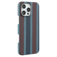 Etui do iPhone 16 Pro Max, Aramid Fiber Slim Case, do MagSafe, niebieskie / czerwone