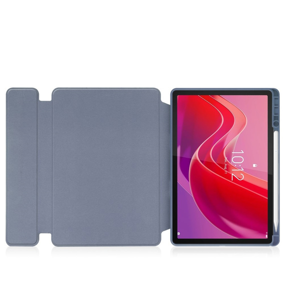 Etui z klawiaturą do Lenovo Tab M11, Rotary 360° Leather, fioletowe