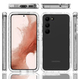 Etui do Samsung Galaxy S23, Shockproof, z folią, przezroczyste