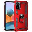 Etui pancerne do Xiaomi Redmi Note 10 / 10S, Nox Case Ring, czerwone