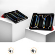 Etui do iPad Pro 11" 2024 (5 gen.), Smartcase z miejscem na rysik, czerwone