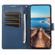Etui z klapką do Realme 12 Pro 5G / 12 Pro+ 5G, Leather Line Wallet, niebieskie