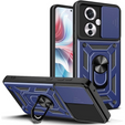 Etui pancerne do Oppo Reno 11F 5G, CamShield Slide, niebieskie