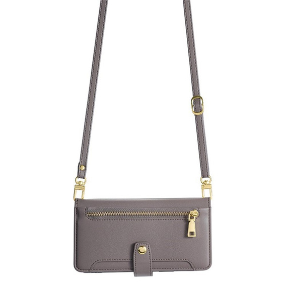 Etui z klapką i kieszenią na suwak do iPhone 17 Pro Max