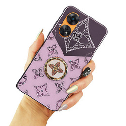 Etui Fashion do Oppo Reno8 T, fioletowe