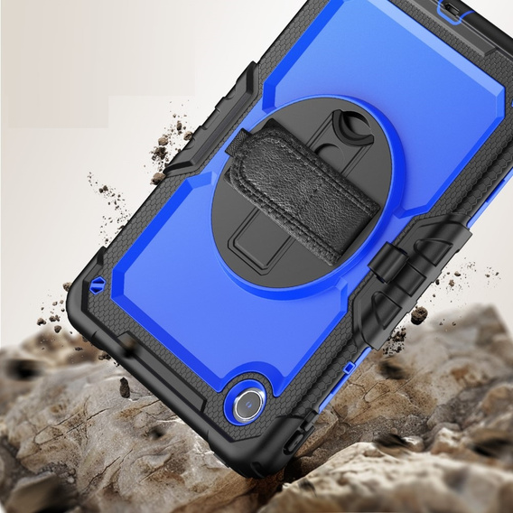 Etui pancerne do Lenovo Tab M11, ochronne 360 z miejscem na rysik, granatowe